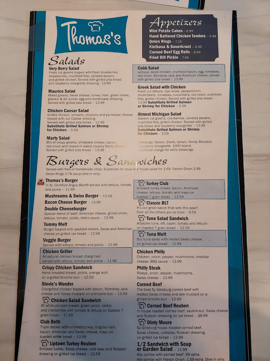 Thomas's Family Dining Menu - Image 6